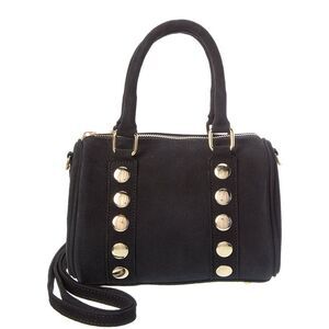 Persaman New York Gabriela16 Studded Leather Shoulder Bag, Black